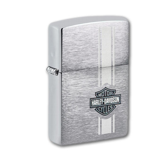 Zippo Chrom gebürstet Harley Davidson Logo