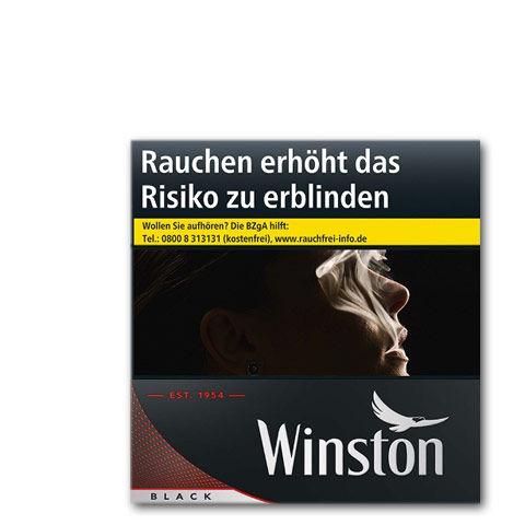 Winston Black 5XL-Box 15,00 € Zigaretten