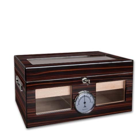 Humidor Ebony Finish high-gloss