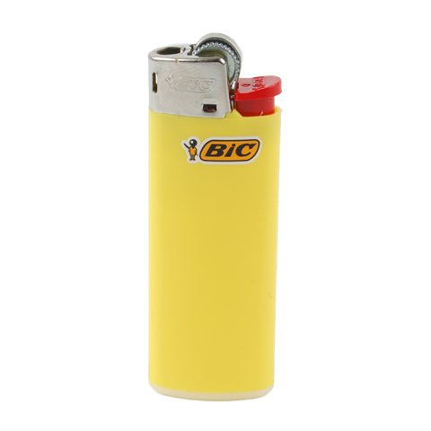 Einwegfeuerzeug Bic Mini Neutral - Gelb