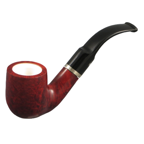 Capitello Beta Bent Meerschaumfutter Bordeaux / Orange