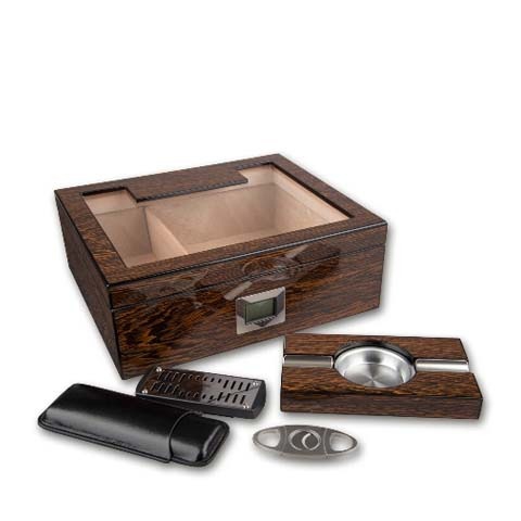 Humidor Geschenkset, Iron Wood