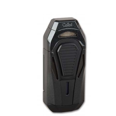 Colibri Cigarrenfeuerzeug Jetflame Boss III schwarz mit Cutter