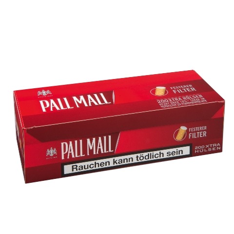 Pall Mall Red Xtra Hülsen, 200er