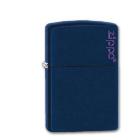 Zippo Navy Blau matt Zippo Logo