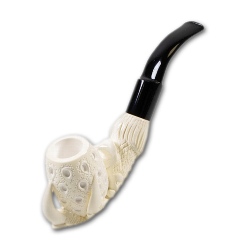 Meerschaumpfeife Block Kralle graviert