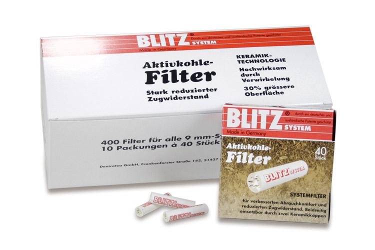 »Blitz-System« Aktivkohle-Filter 9mm 1x200 Stück