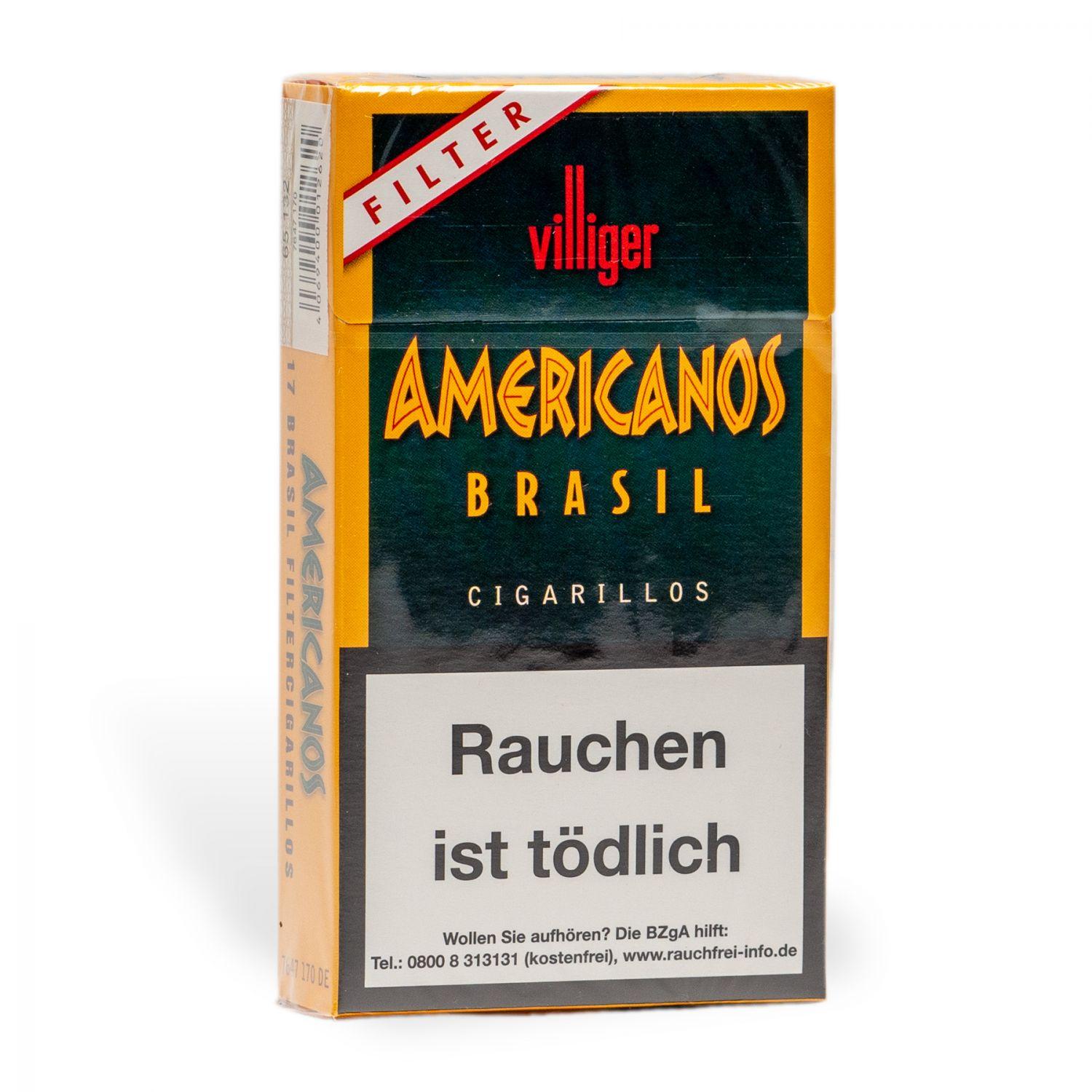 Villiger Americanos Brasil mit Filter