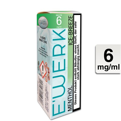 E'Werk E-Liquid Ice Breeze [Menthol] 6mg Nikotin