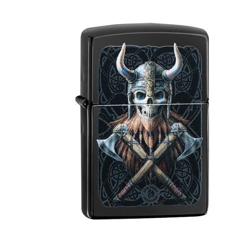 Zippo Ebony Anne Stokes Skull Warrior