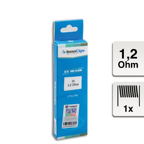 InnoCigs E-Clearomizercoil Ex Heads - 1.2 Ohm