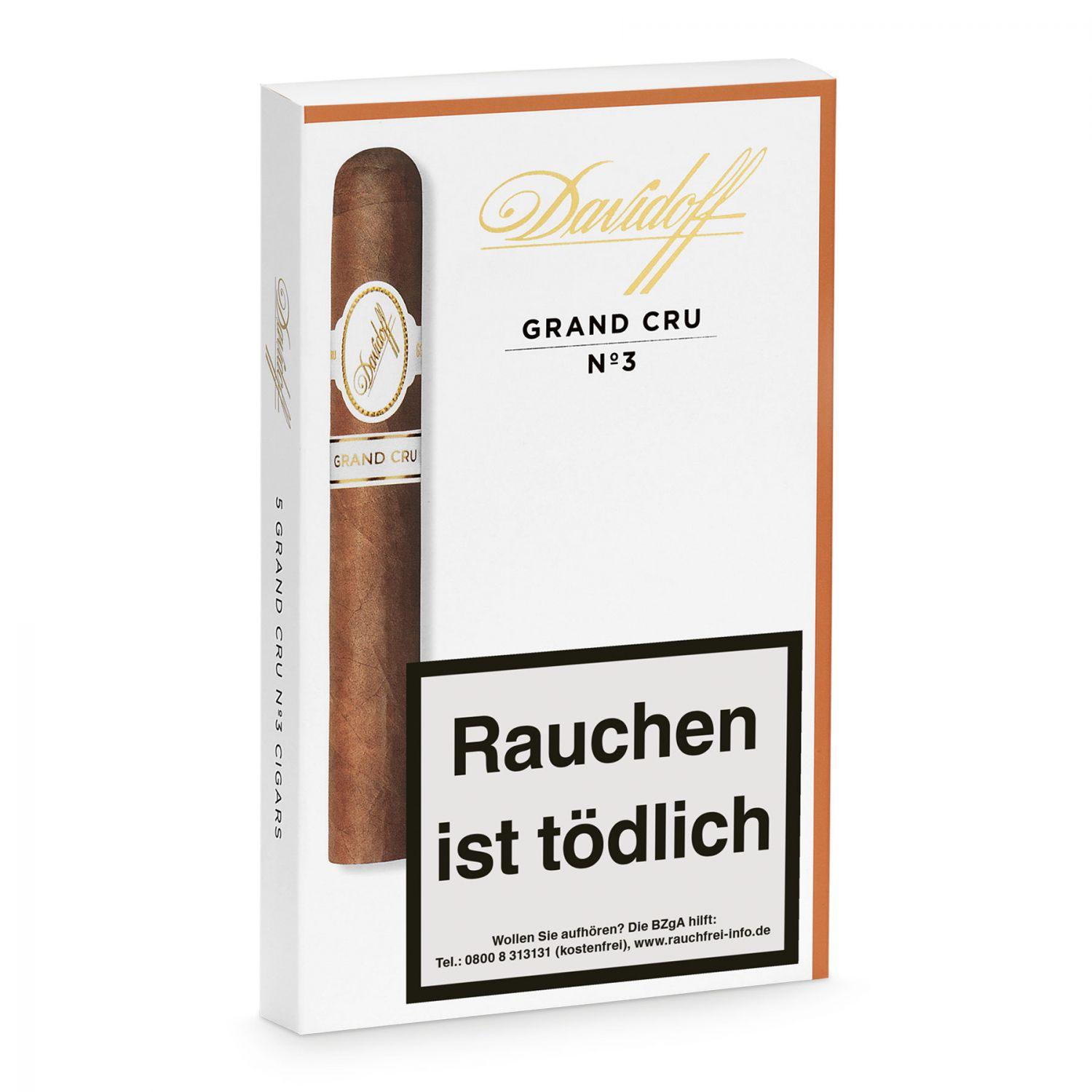 Davidoff »Grand Cru« No. 3, 5er Schachtel