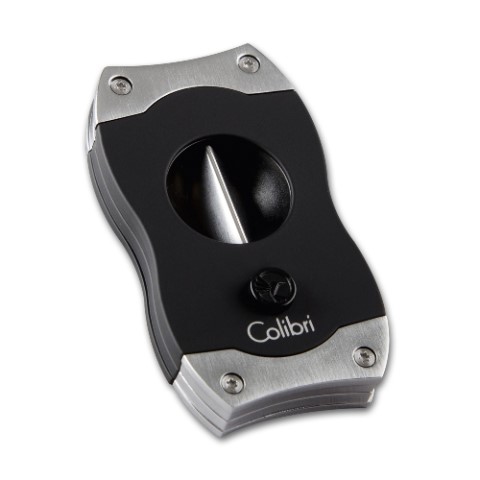 Zigarrencutter Colibri V-Cut Schwarz/Chrom - Ø 23mm