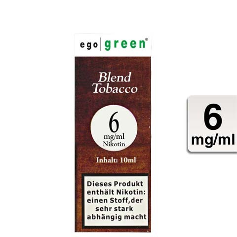 Ego Green E-Liquid Blend Tobacco 6mg Nikotin