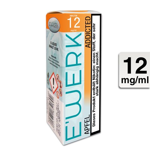 E'Werk E-Liquid Addicted [Apfel] 12mg Nikotin