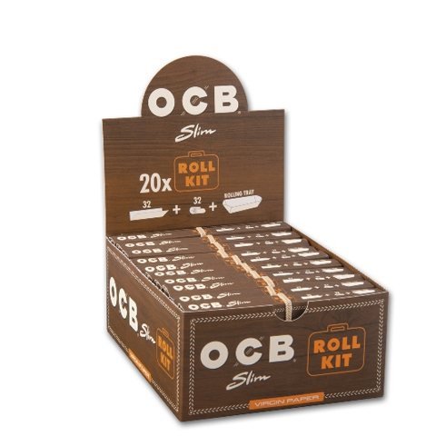 OCB Unbleached Slim Virgin Zigarettenpapier Rollkit