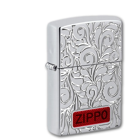 Zippo Chrom poliert Armor Swirl Pattern