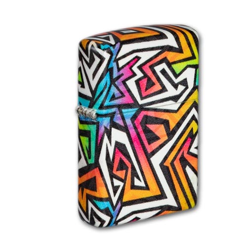 Zippo Multi Color Graffiti Design