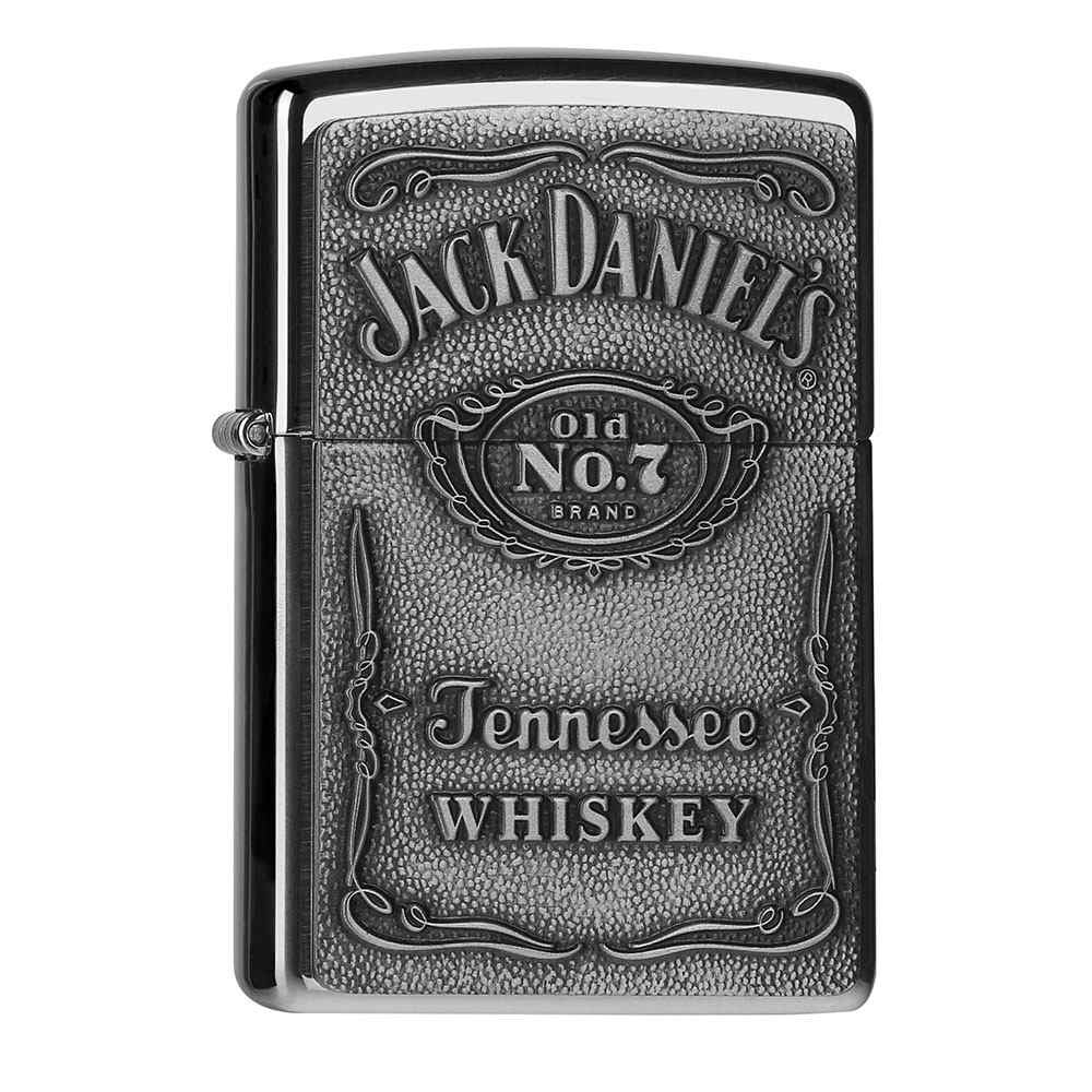 Zippo Chrom poliert Jack Daniel's No. 7 Emblem