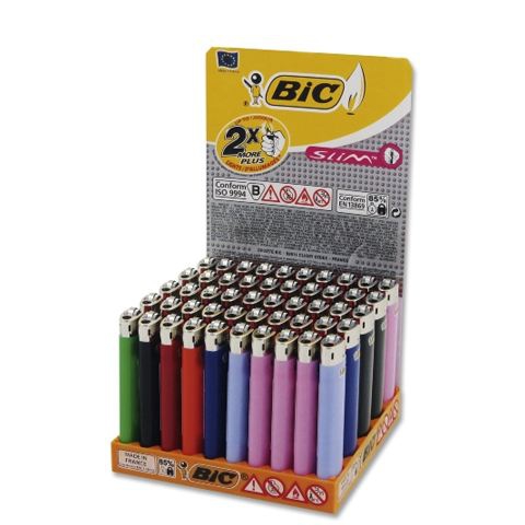 Einwegfeuerzeug Bic Slim neutral