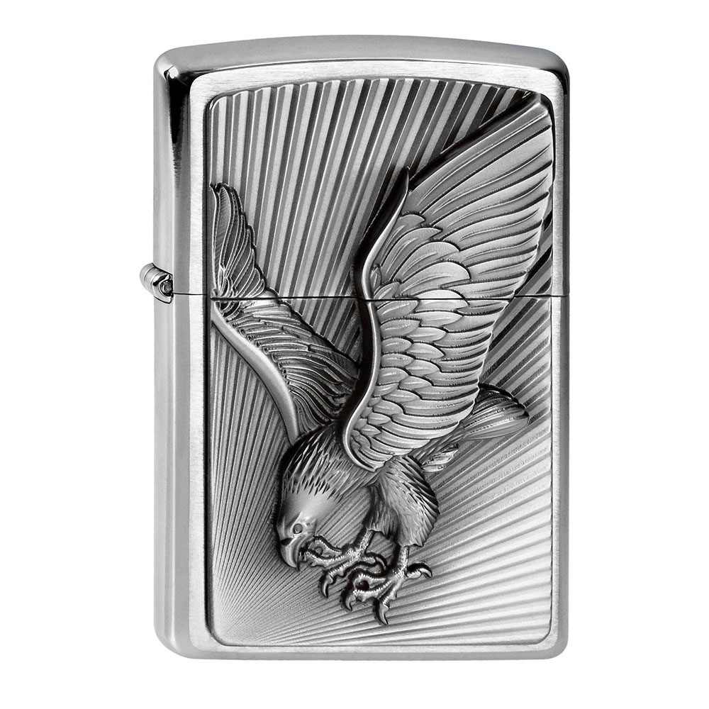 Zippo Chrom gebürstet Eagle