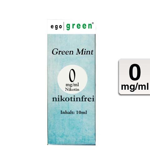 Ego Green E-Liquid Green Mint ohne Nikotin