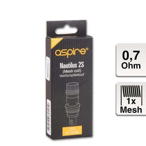 Aspire E-Clearomizercoil Nautilus 2S Mesh - 0.7 Ohm