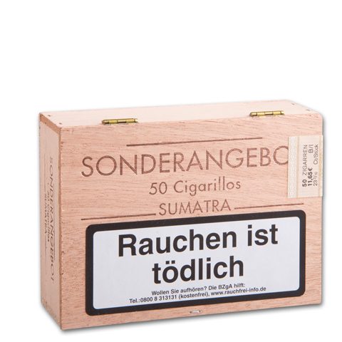 Sonderangebot Sumatra Zigarillos, 50er Kiste