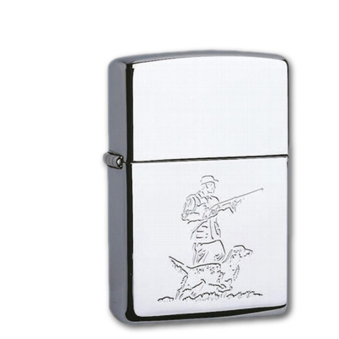 Zippo Chrom poliert Hunter