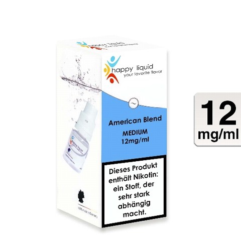 happy liquids E-Liquid American Blend 12mg Nikotin