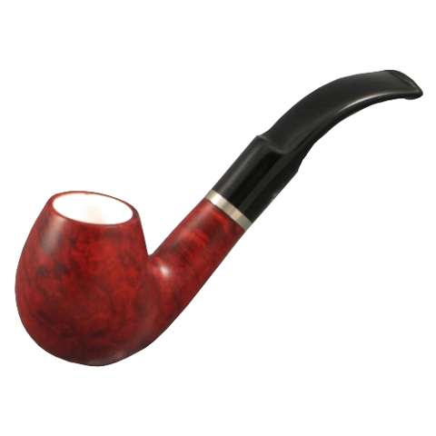 Capitello Beta Bent Meerschaumfutter Bordeaux / Orange