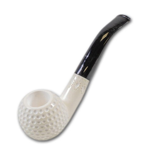 Meerschaumpfeife Block Golf Medium graviert