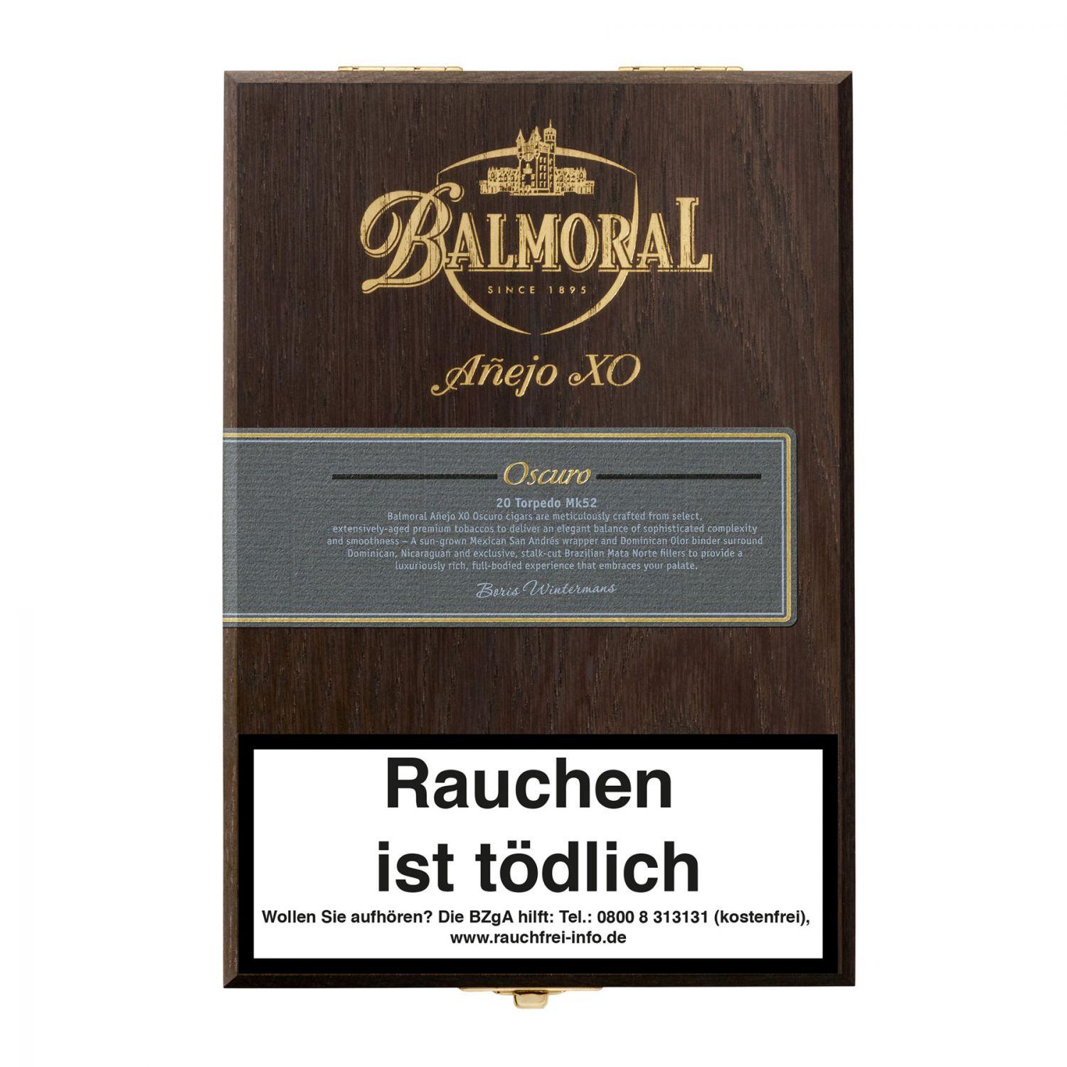 Balmoral »Añejo XO Oscuro« Torpedo Mk 52, 20er Kiste