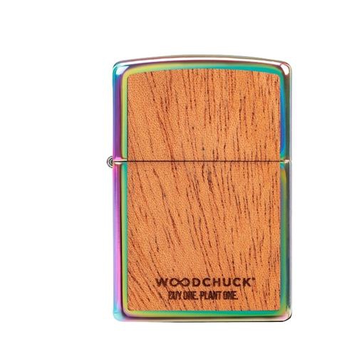 Zippo Rainbow Woodchuck Mahagoni Emblem