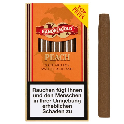 Handelsgold Sweet Peach Zigarillos, 5er Schachtel