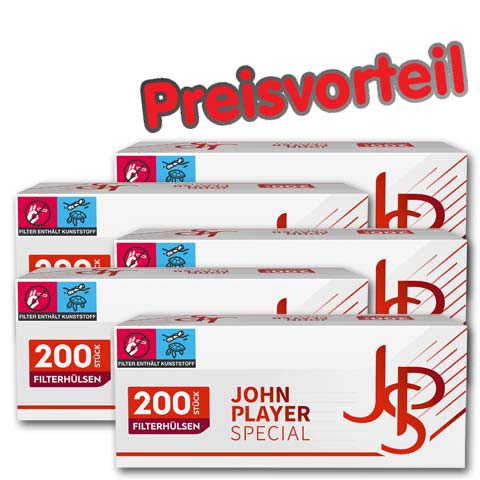 5 x JPS Red Filterhülsen, 200er