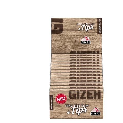 Gizeh Brown King Size Slim Zigarettenpapier + Tips