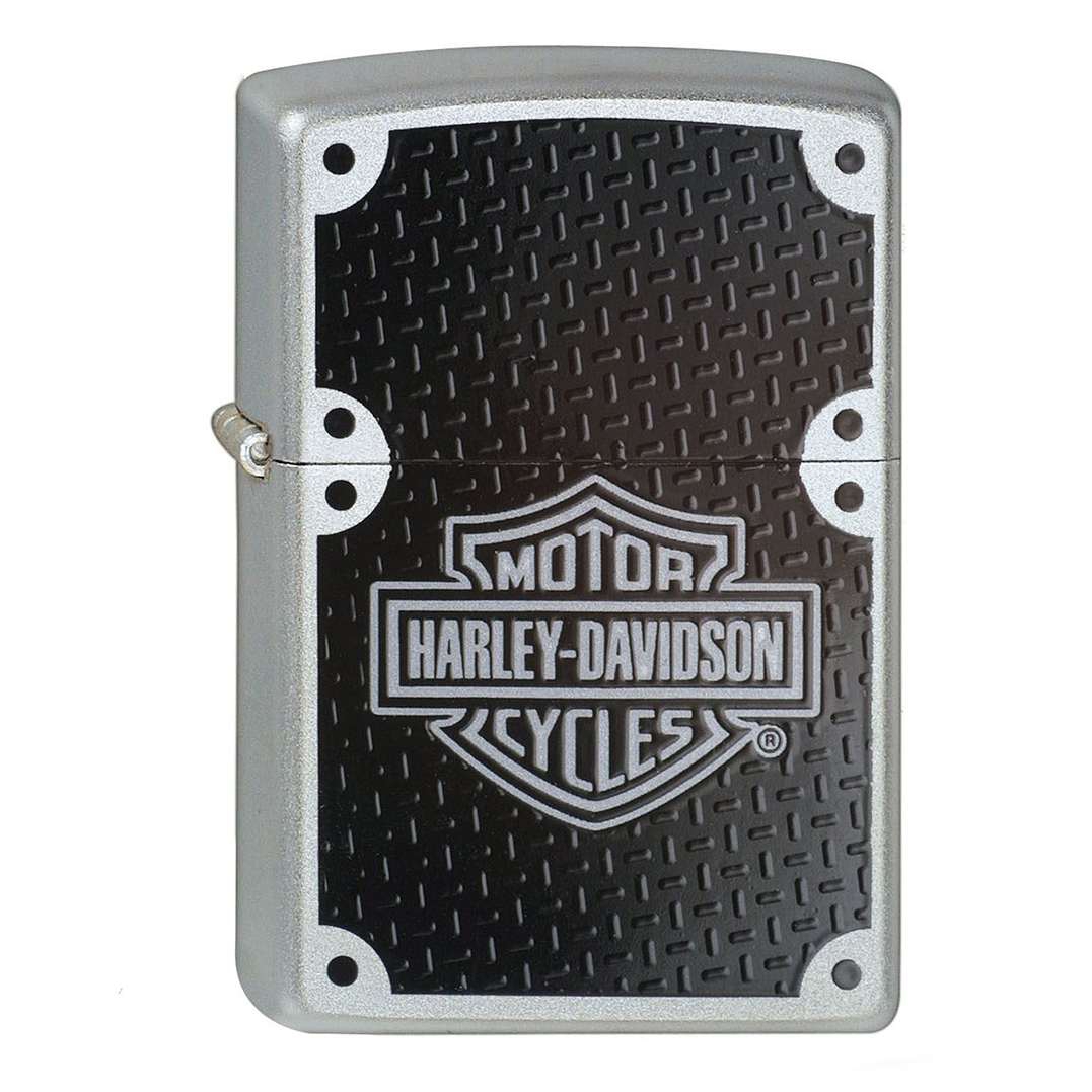 Zippo Chrom satiniert Harley Davidson Carbon Fiber