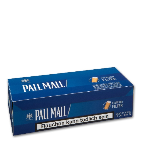 Pall Mall Blue Xtra Hülsen, 200er