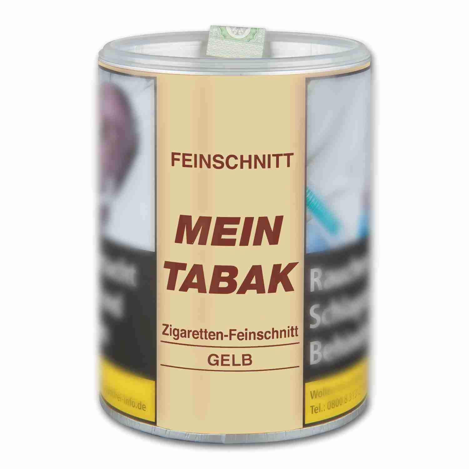 Mein Tabak Zigaretten Feinschnitt Gelb, 180g