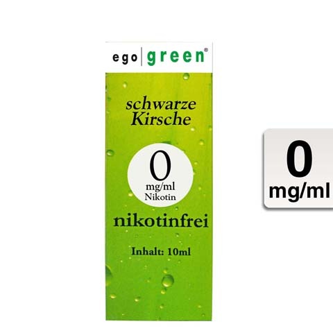 Ego Green E-Liquid schwarze Kirsche ohne Nikotin