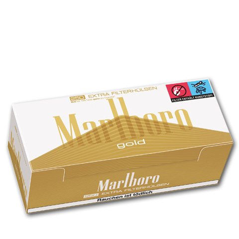 Marlboro Extra Gold Hülsen, 250er