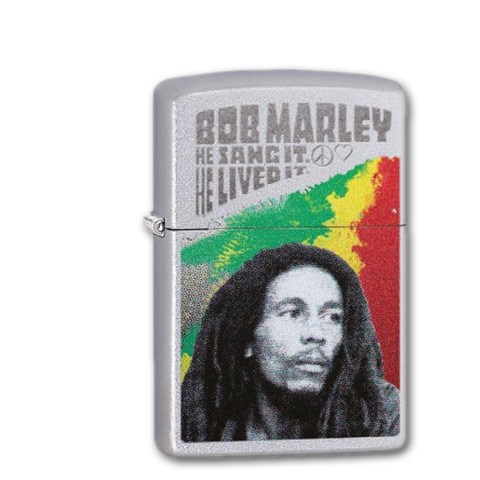 Zippo Chrom satiniert Bob Marley