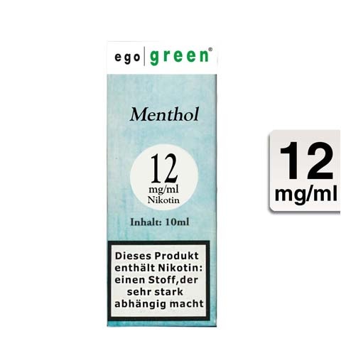 Ego Green E-Liquid Menthol 12mg Nikotin