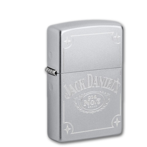 Zippo Chrom satiniert Jack Daniel’s Plate