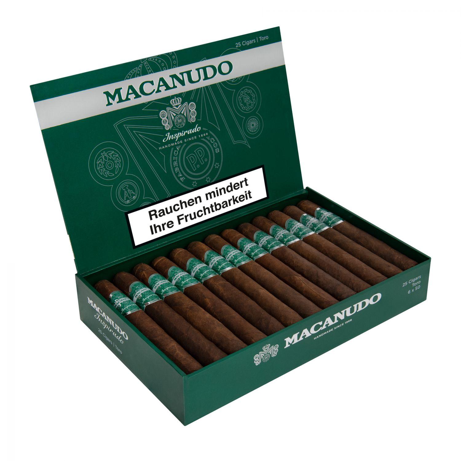 Macanudo Inspirado »Green« Toro, 25er Kiste