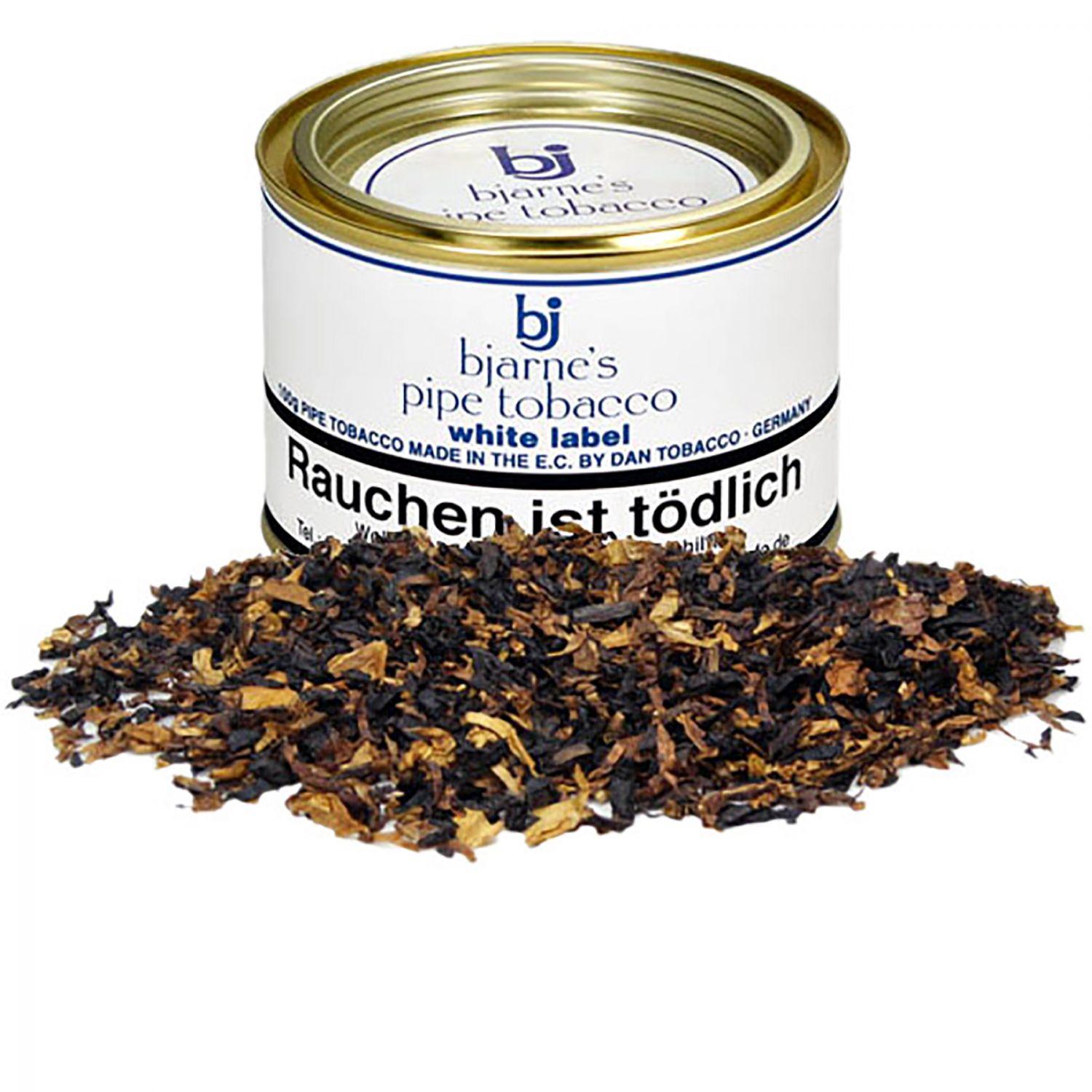 Bjarne's Pipe Tobacco white label 100g Dose