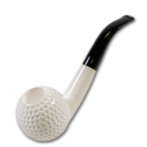 Meerschaumpfeife Block Golf Large graviert