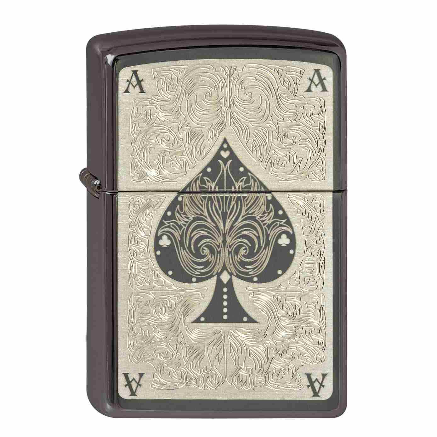 Zippo Black Ice Ace Filigree