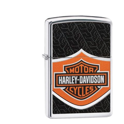 Zippo Chrom poliert Harley Davidson Logo